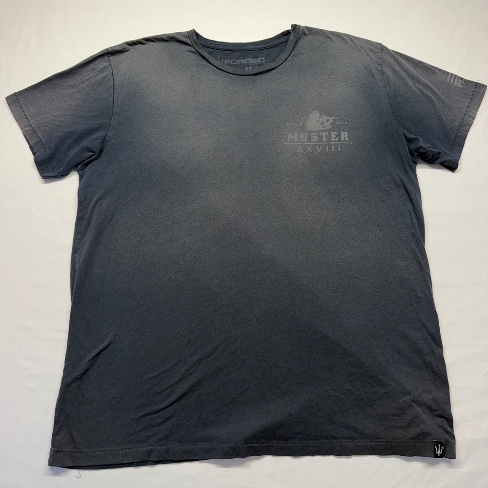 WFORGED Navy SEAL Museum Thrashed Single Stitch Graphic Tee Men XL Military